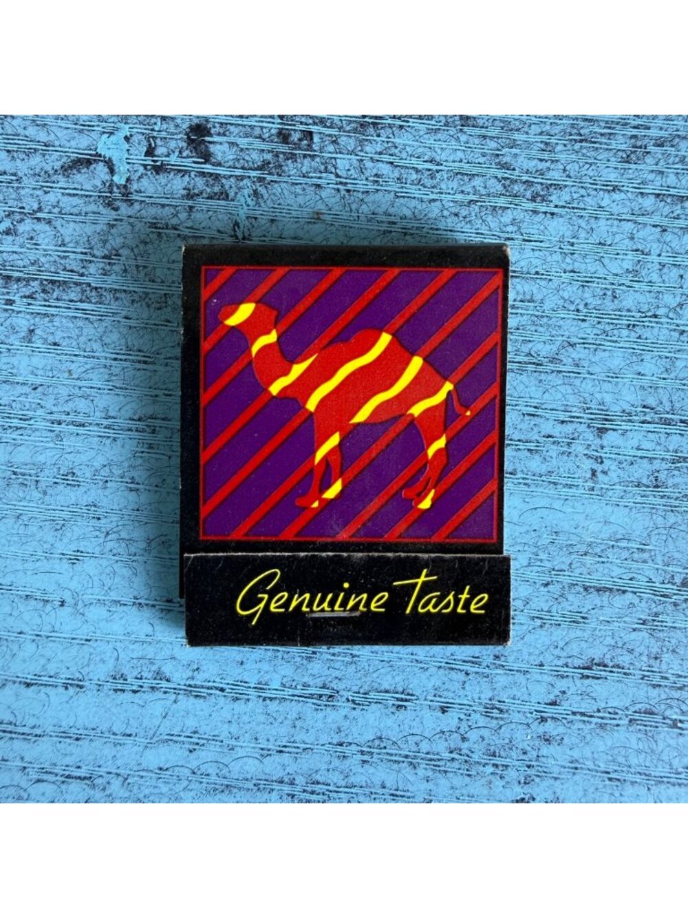 Vintage Camel Cigarette "Genuine Taste" Advertising Matchbook Cover with Matches